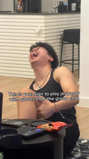 Group chat jeopardy reel — 34.4M views